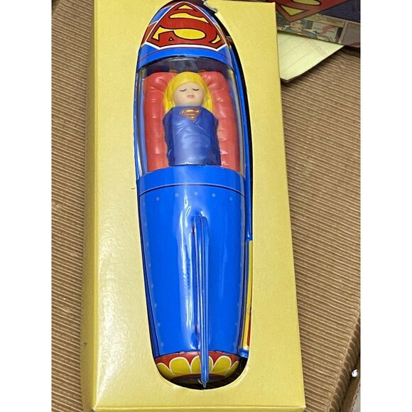 Superman Classic Rocket Tin Toy Friction Motor by Schylling 2001 NIB - Picture 1 of 12